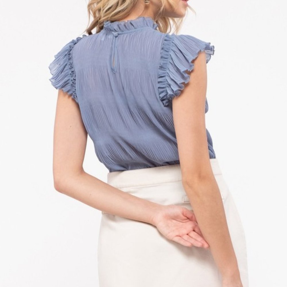 Flutter Sleeve Blouse - Picture 2 of 4